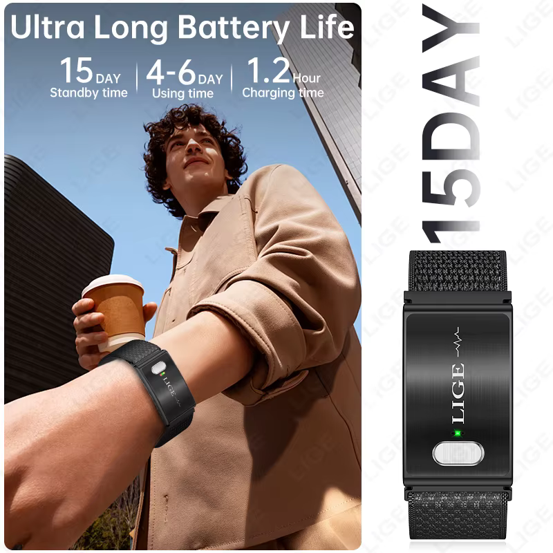 Montre connectée LIGE, surveillance de la santé