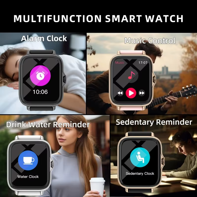 Montre intelligente, appel/cadran sans fil