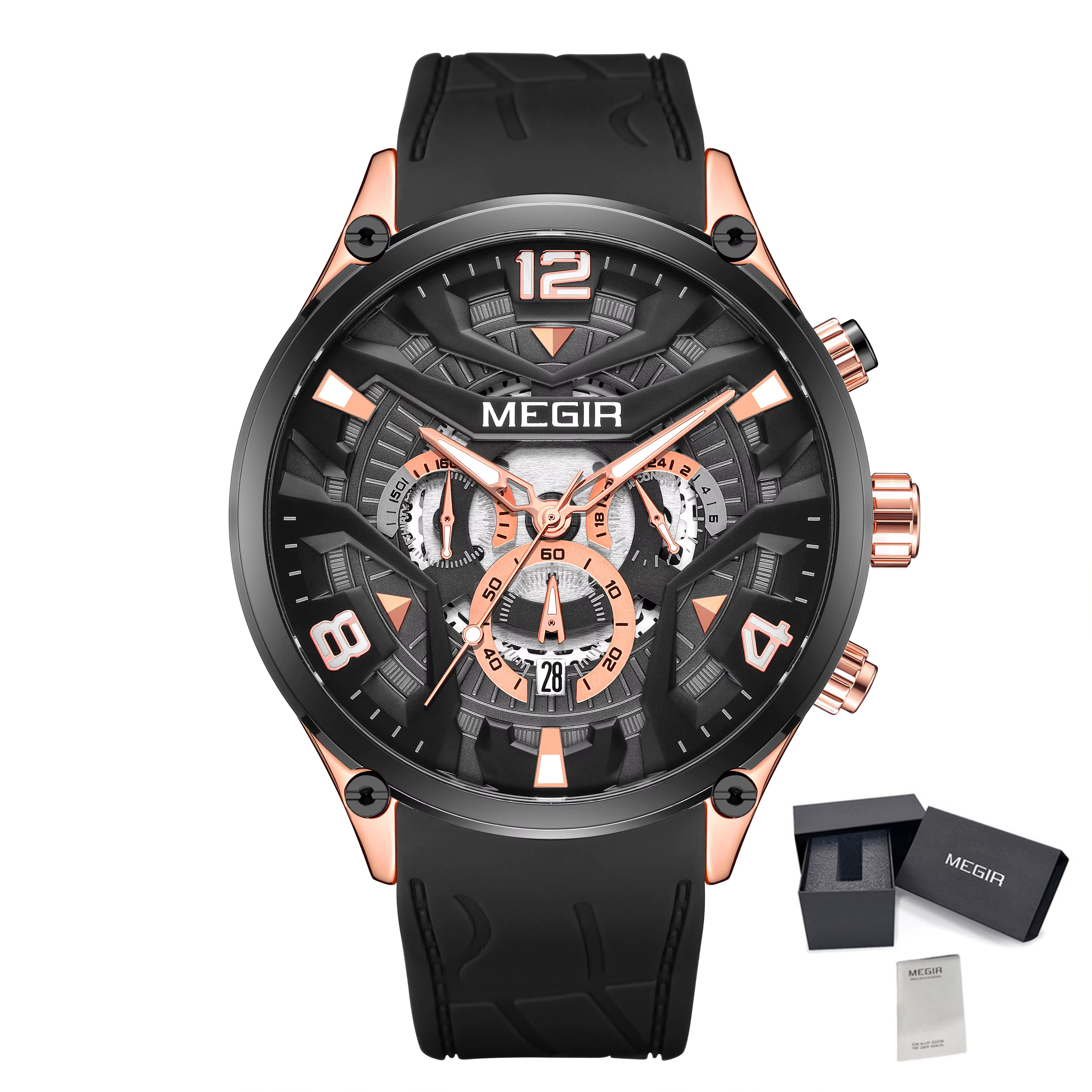 Montre MEGIR 2222 vert olive bleu marine