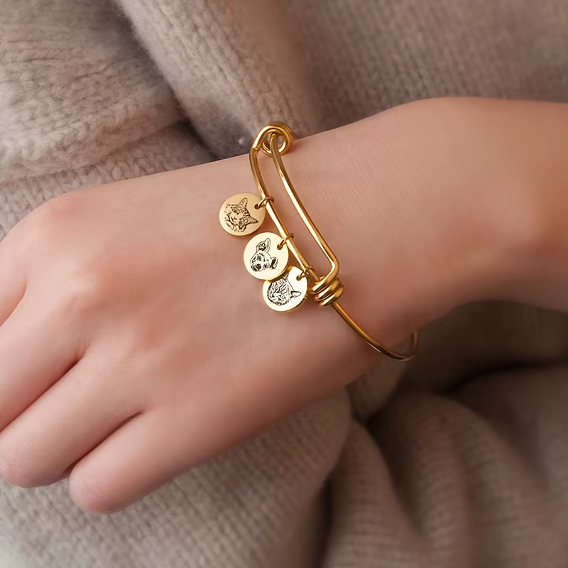 Bracelet personnalisé avec avatar d'animal de compagnie