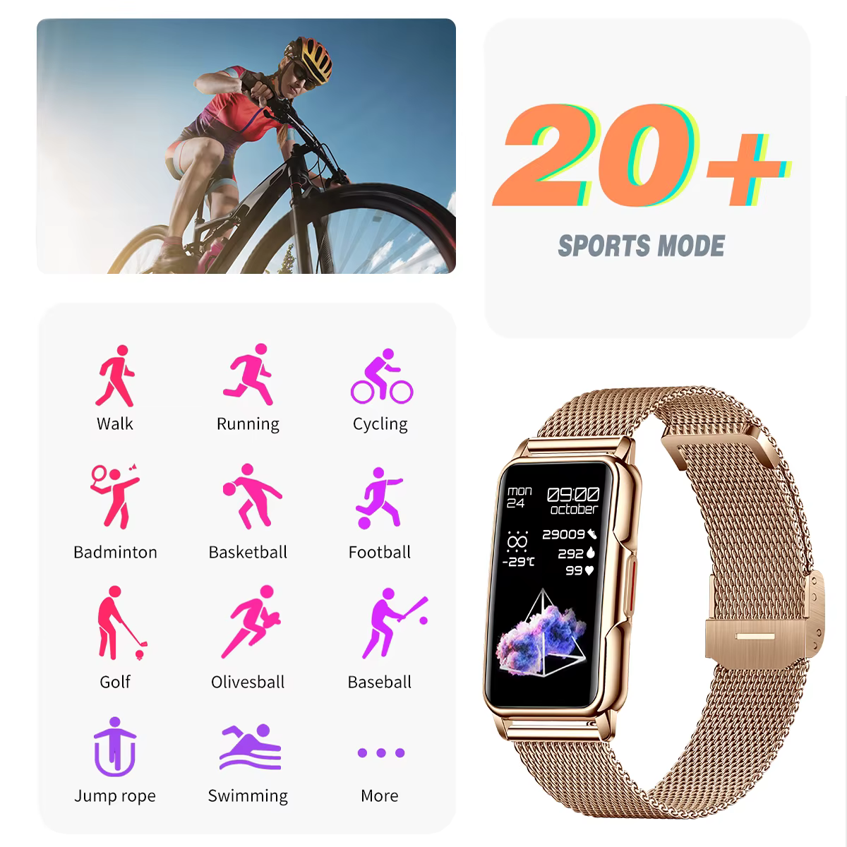 LIGE montre intelligente hommes femmes Fitness Bracelet intelligent Sport bande fréquence cardiaque tensiomètre étanche Bluetooth appel montres
