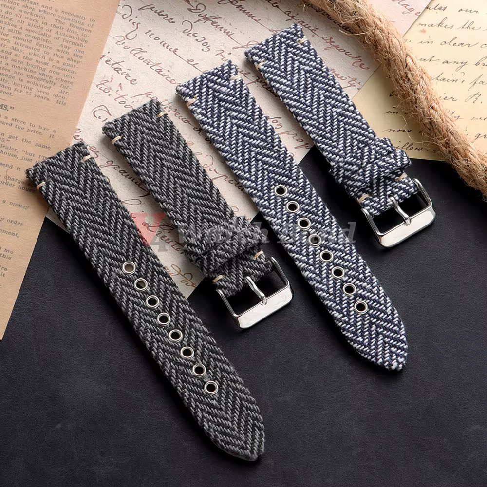 Bracelet tissé à dégagement rapide pour montre connectée Omega Seiko