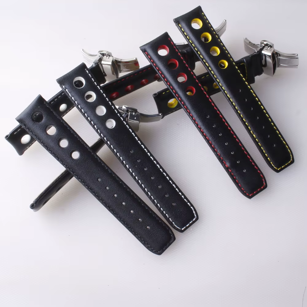 Bracelet en cuir véritable pour tissot Sports Racing Series PRS516 T91 1853