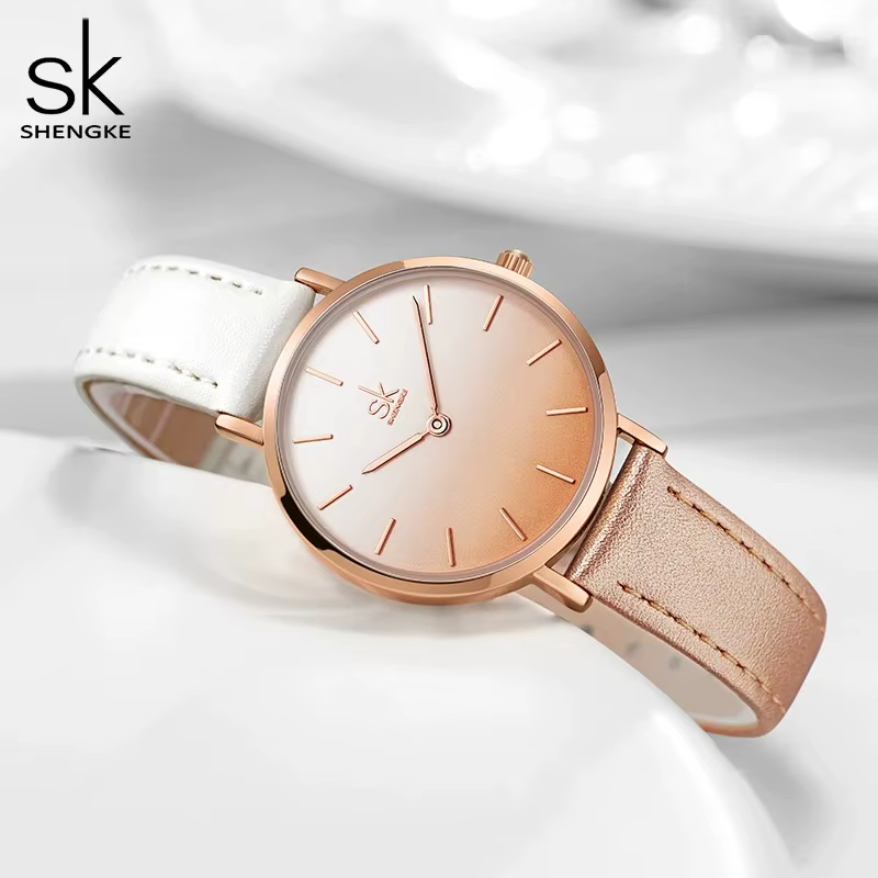 Shengke Simple mode montre pour femme haut de gamme