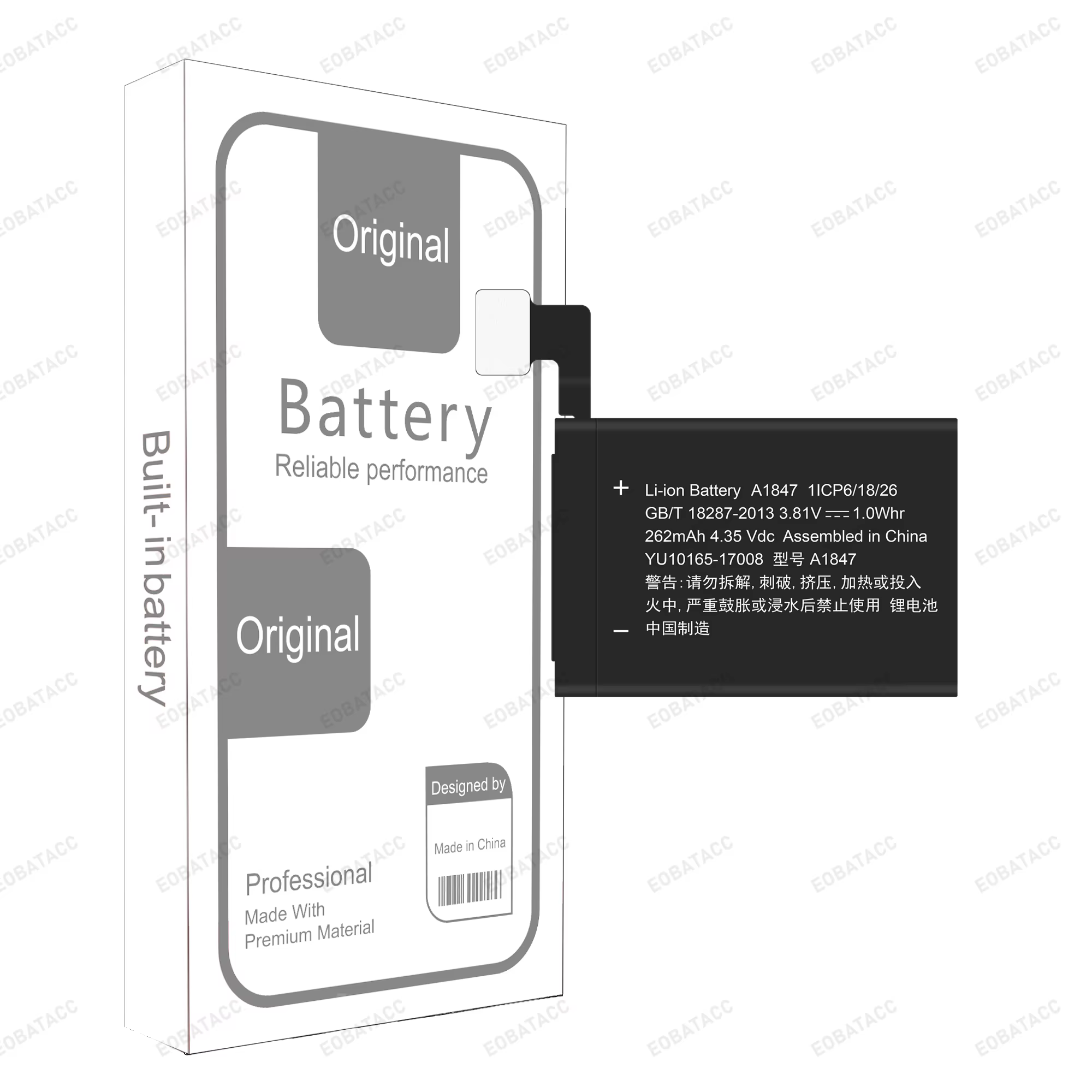 Nouveau 100% A1847 A1848 A1850 A1875 pour Apple Watch série 3 GPS LTE 38mm IWatch 3 42mm Batteries de montre de haute qualité + outils gratuits