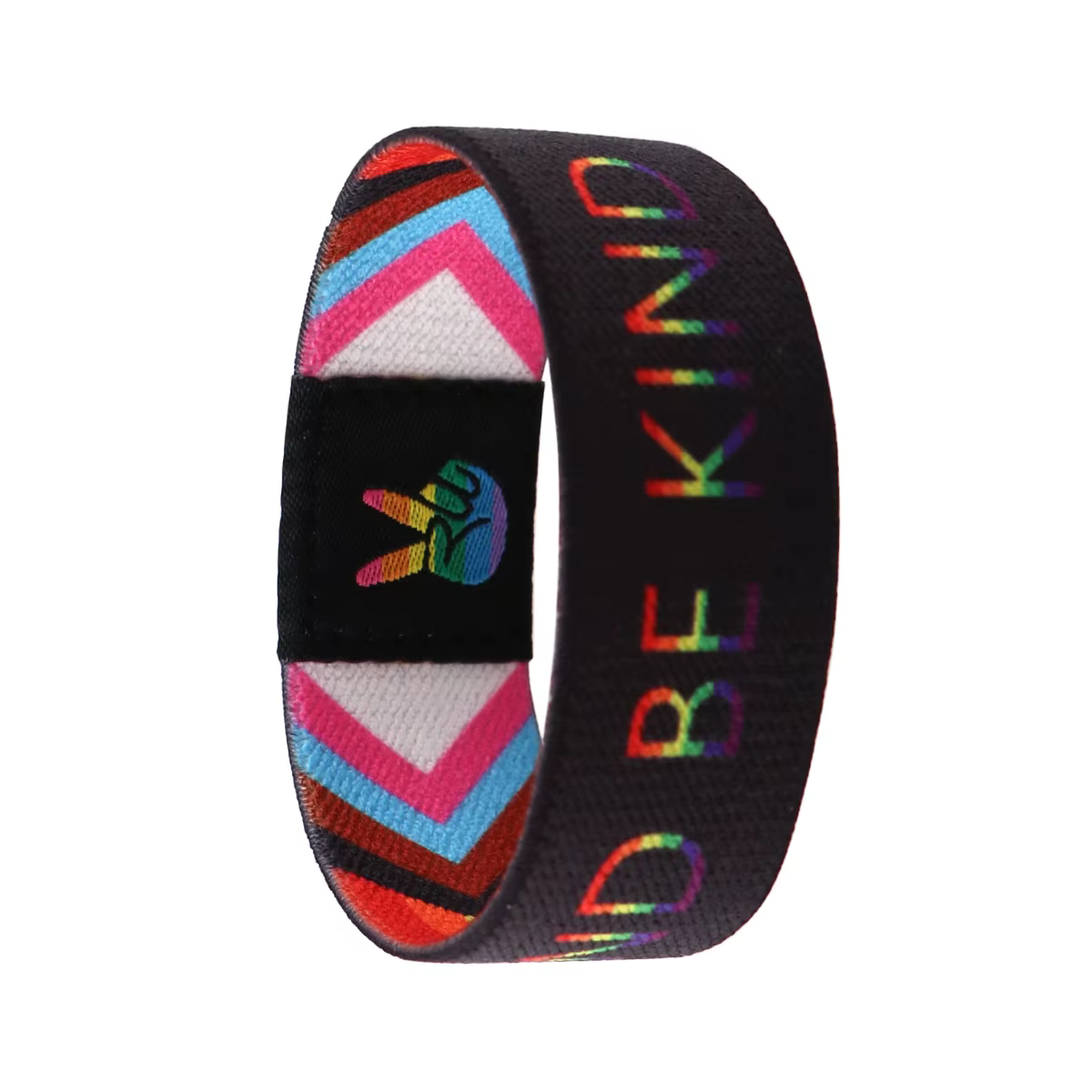 Bracelet arc-en-ciel en polyester