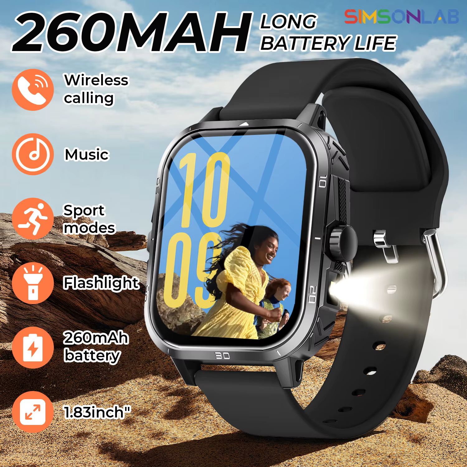 Nouvelle Montre Connectée 2026 avec Appel Bluetooth Sans Fil