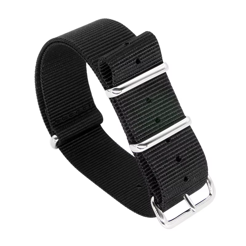 Bracelet de montre tissé en toile de nylon étanche à la transpiration pour hommes et femmes