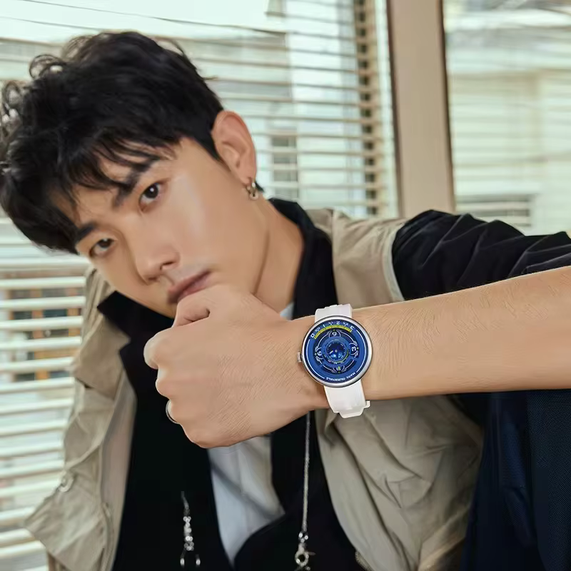 Mark Fairwhale 5990 à la mode décontracté terre 3D Relojes Hombre à la mode lumineux montre-bracelet sport montres à Quartz pour hommes cadeau