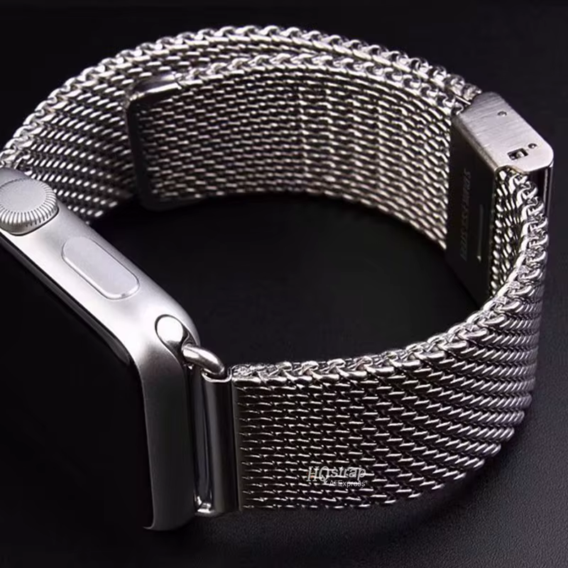 Bracelet milanais 1.0mm pour Apple Watch 49mm 45mm 44mm 41mm 40mm 38mm 42mm