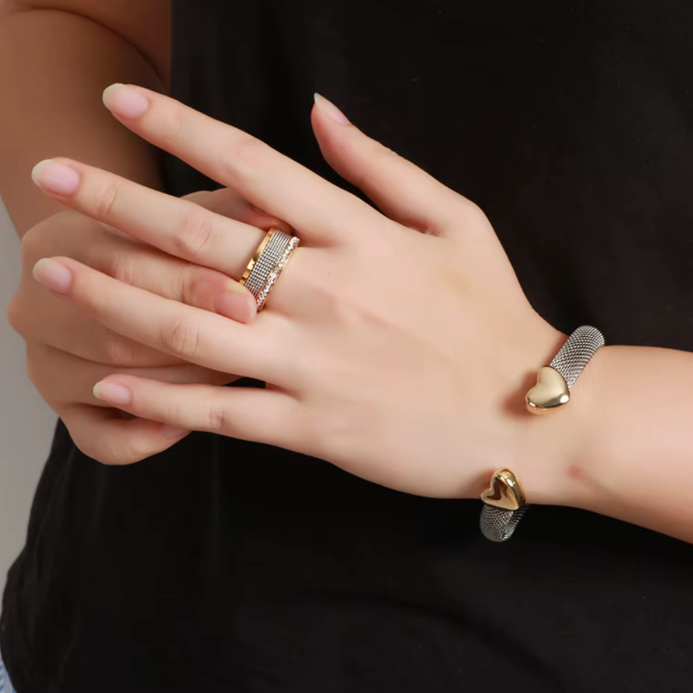 Bracelets en forme de cœur pour femmes et hommes