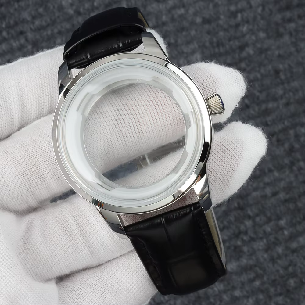 Boîtier de montre Cocktail Time en or rose/argent NH35 40 mm pour Seiko Mod Presage