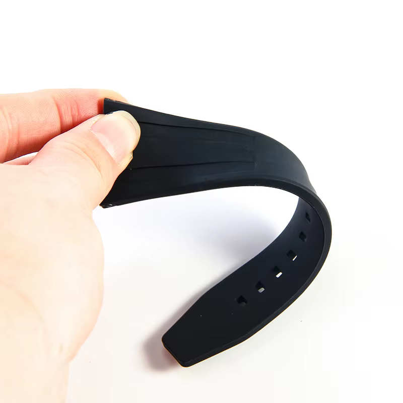 Bracelet de montre en caoutchouc de silicone étanche