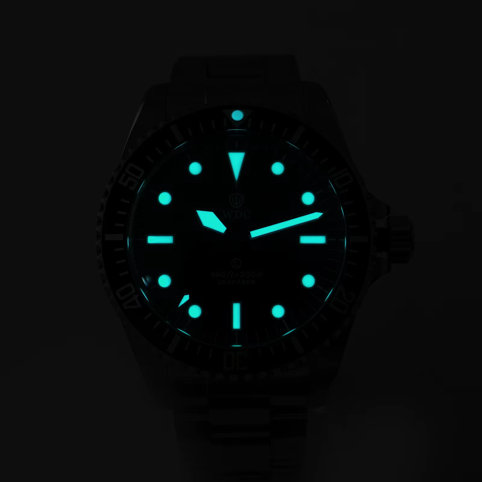 Watchdives WD5513Q Montre à quartz haut de gamme VH31 Mouvement à balayage Saphir AR Lumineux Étanche 20 bars Acier 40 mm Montre-bracelet rétro pour homme