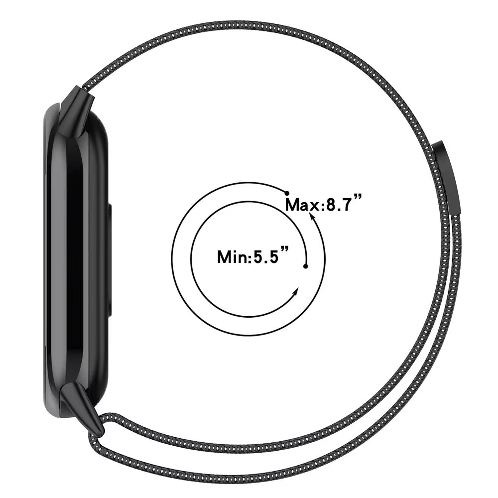 Bracelet à boucle milanaise pour Xiaomi Band 10