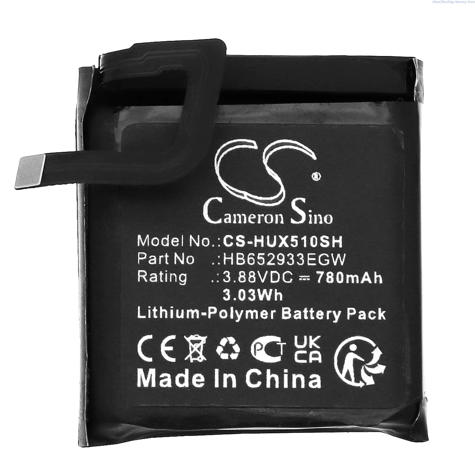 Batterie de montre intelligente 3.88V 780mAh HB652933EGW pour Huawei Watch 5