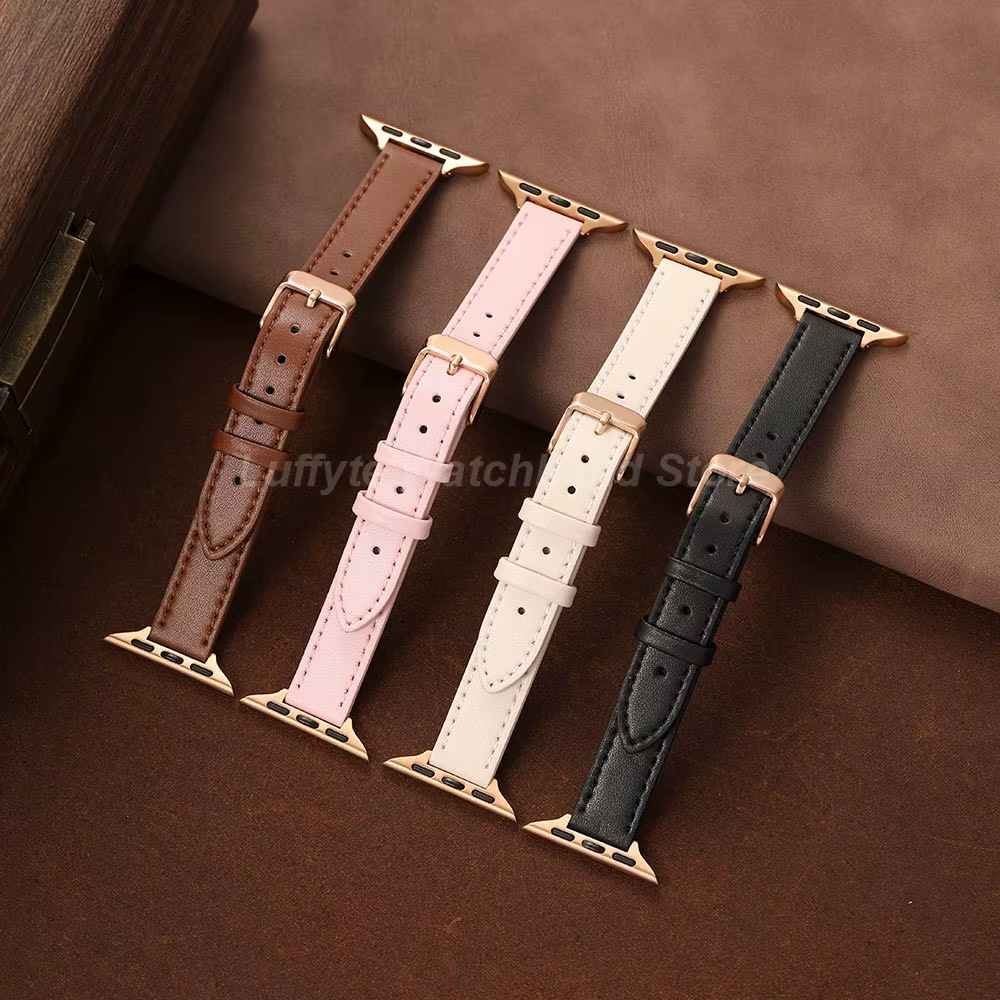 Bracelet de montre en cuir pour femmes