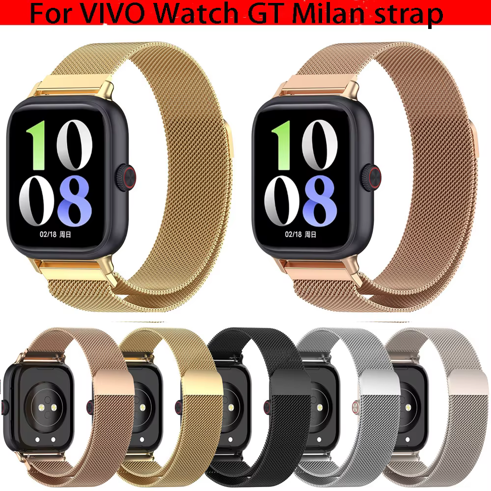 Milan-Bracelet de montre en acier inoxydable