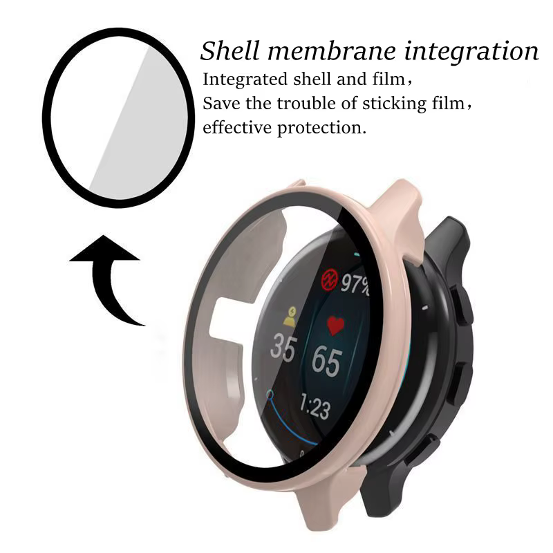 Étui de Protection d'écran en verre à coque rigide pour montre intelligente Garmin Venu 2/3