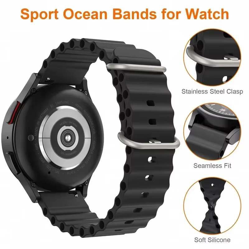 Bracelet en silicone Ocean pour Realme Watch 5