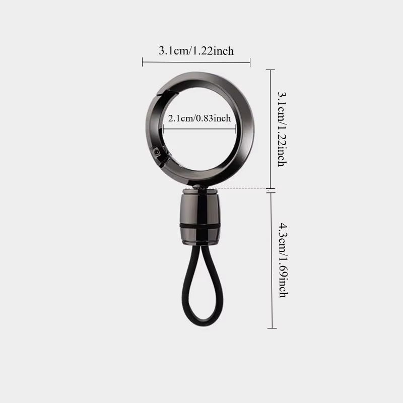 Porte-clés de voiture, sangle de porte-clés avec anneau en métal, accessoires de porte-clés minimalistes pour clés de voiture, organisateur de clés Anti-perte