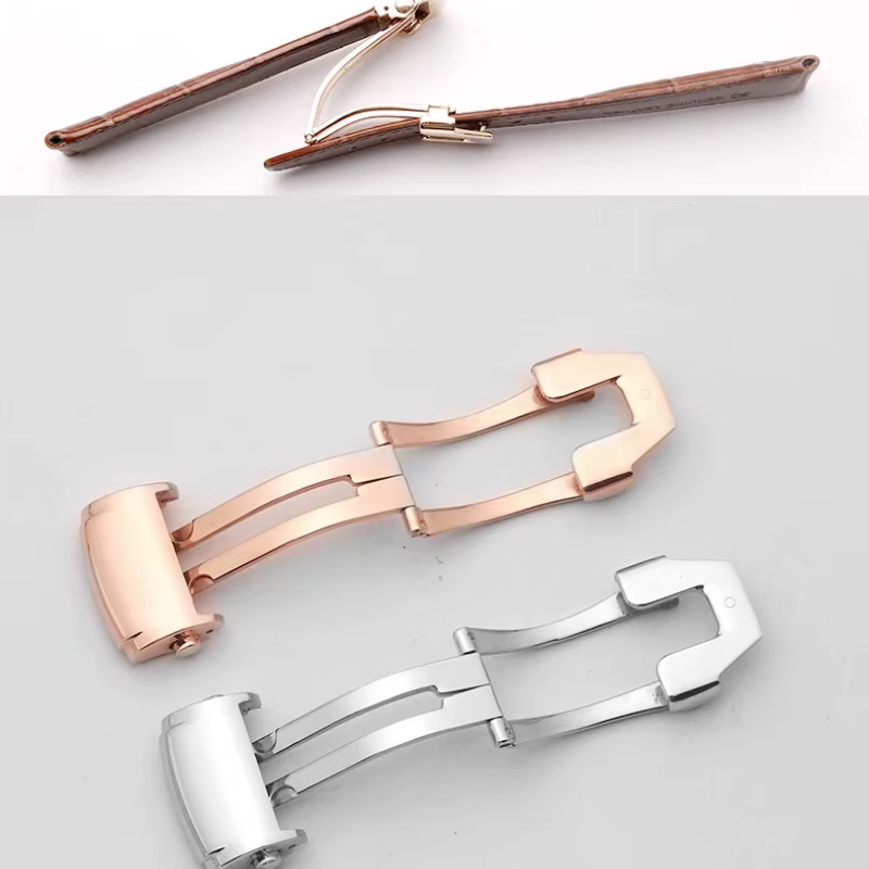Bracelet de montre en cuir véritable pour Lung Lacroix