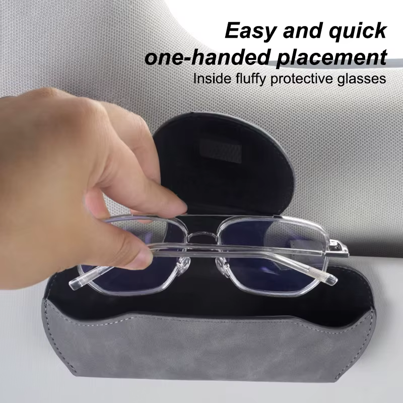 Boîte de rangement de lunettes pare-soleil de voiture, étui de lunettes de soleil pour Fiat Ducato 500 500L Panda Grande Punto Lancia Musa, accessoires