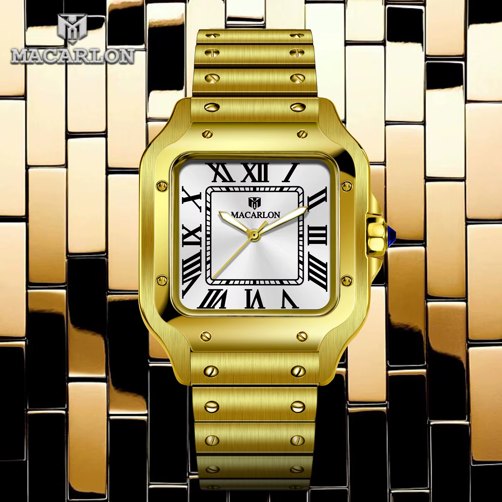Montre mécanique MACARLON Design China NH35 pour homme