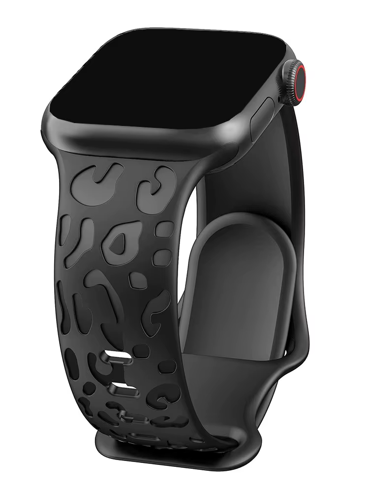 Bracelet en silicone gravé pour Apple Watch