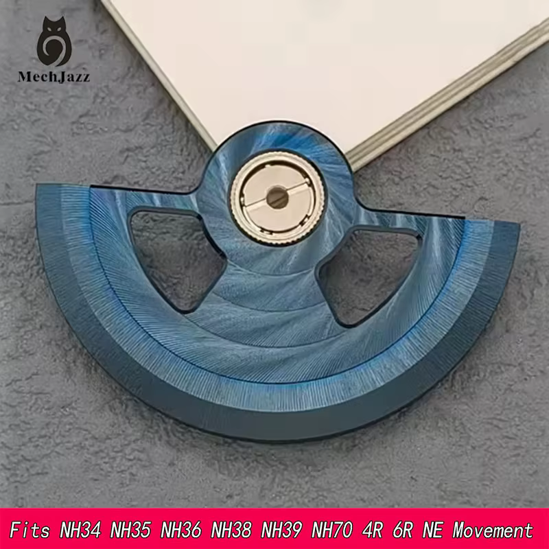 Rotor automatique squelette à vagues de Genève série NH pour mouvements Seiko NH34 NH35 NH36 NH37 4R 6R – Pièces de rechange pour montres