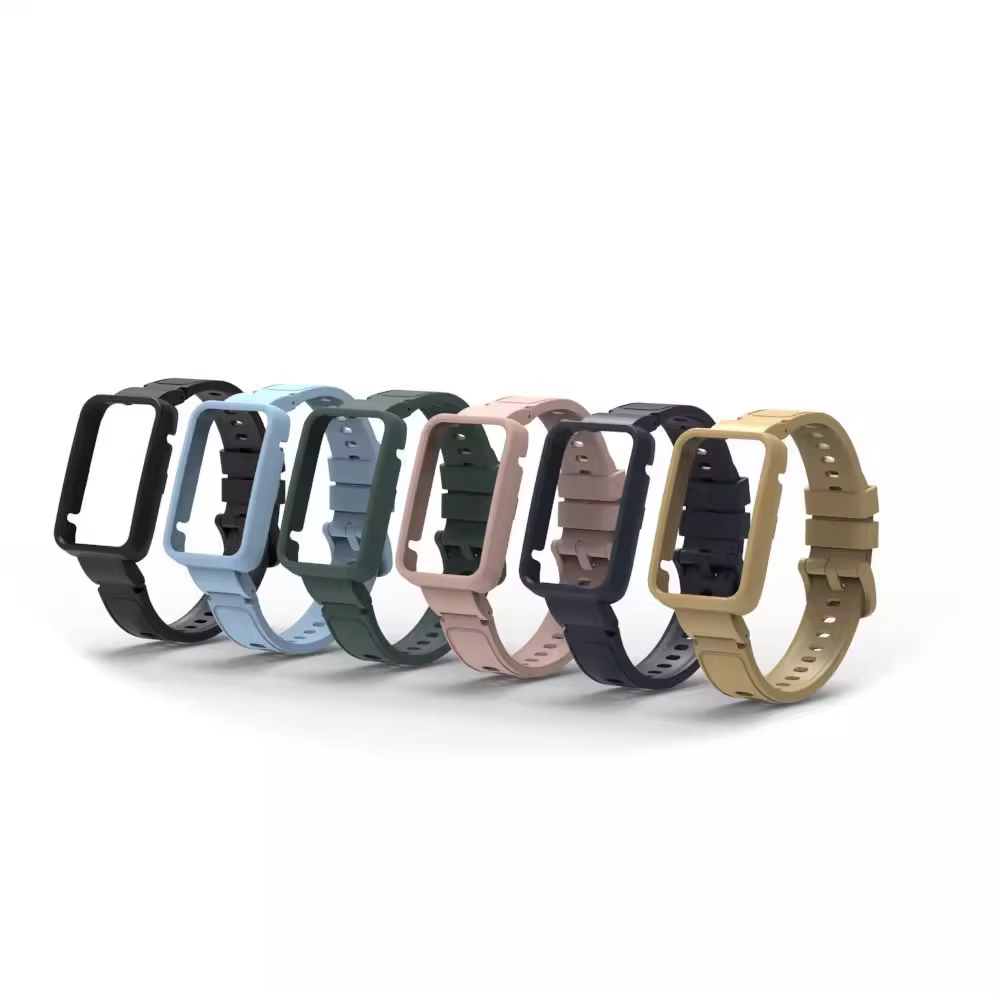 Bracelets en Silicone + étui pour Xiaomi Smart band 9 8 Bracelet actif Sport