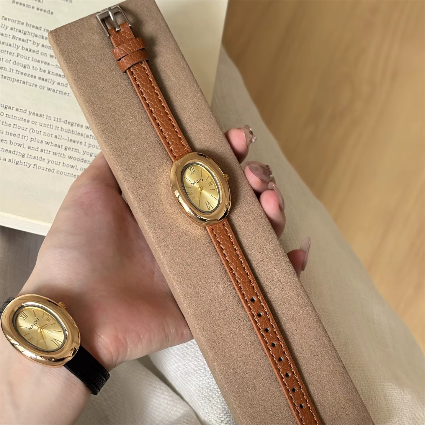Nouvelle montre pour femme à cadran ovale