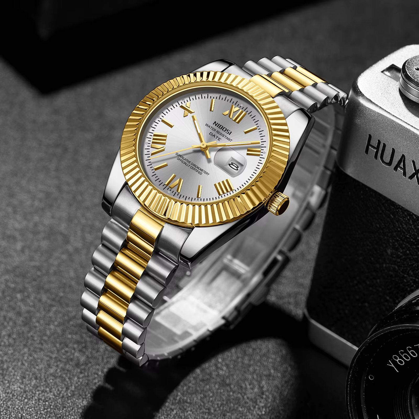 NIBOSI montre classique hommes haut de gamme de luxe