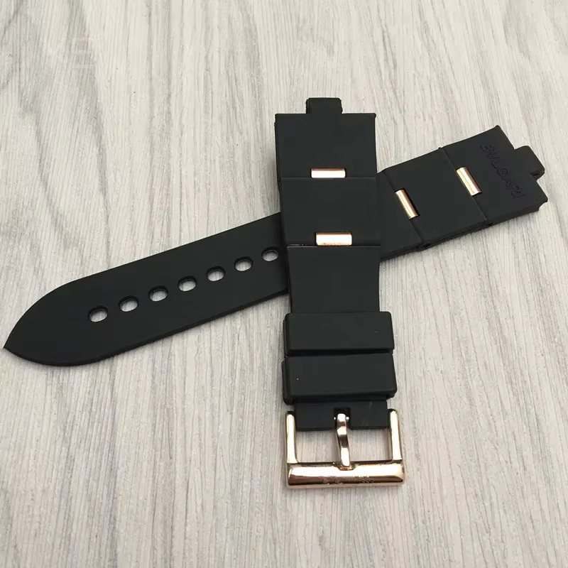 Pour bracelet de montre en caoutchouc Bulgari avec Interface convexe accessoires