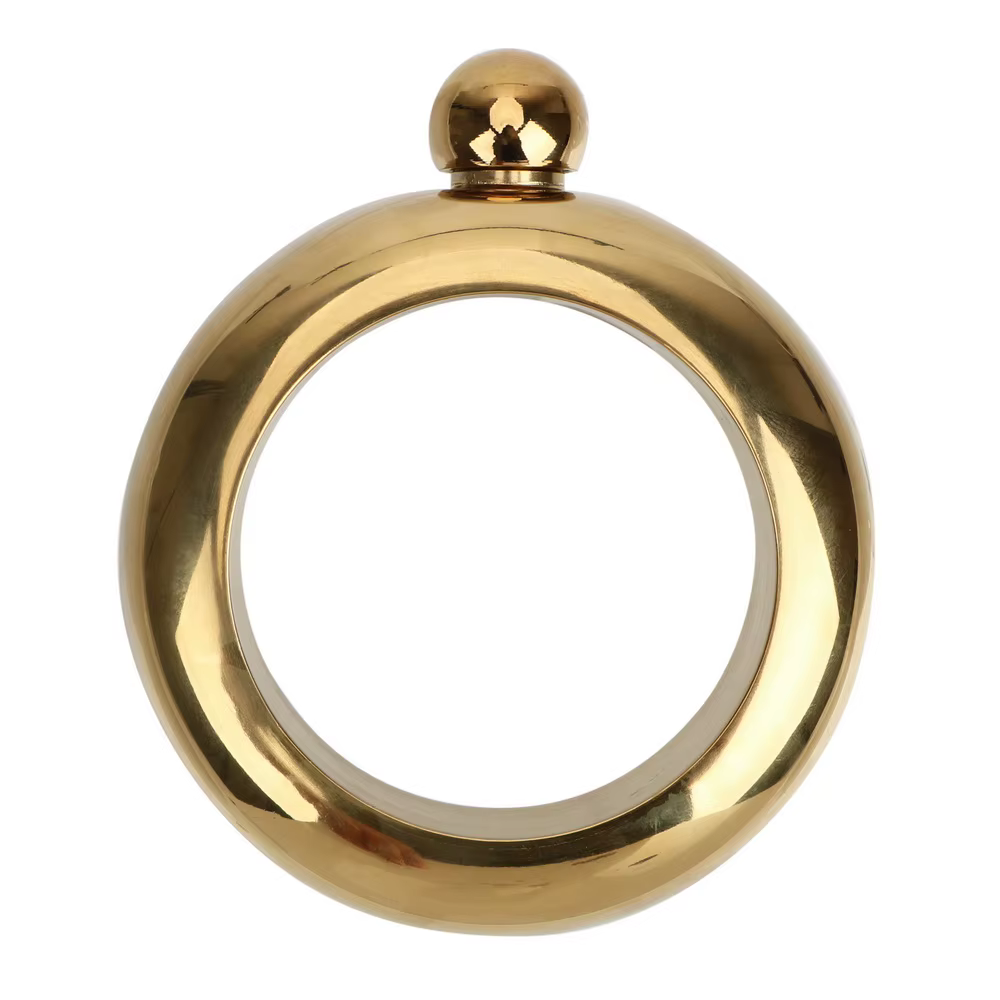 Bracelet rond élégant pour bouteille de vin, d'extraction de hanche chic, accessoires pour boissons, whisky et certifiée, 3.5 oz