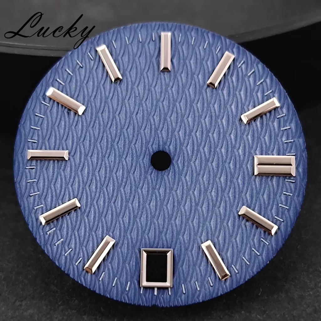 Cadran de montre 28, 5 mm bleu
