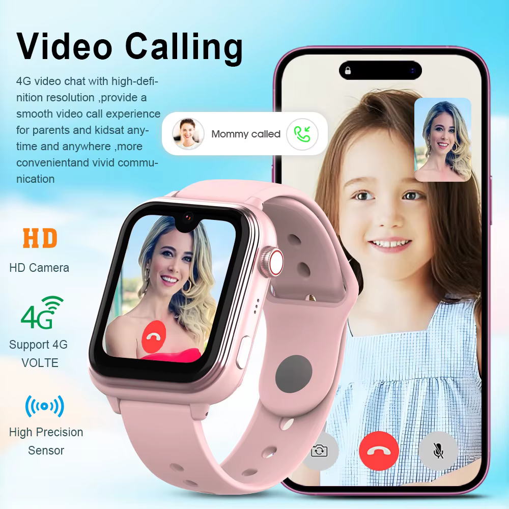 Wonlex KT37 GPS montre intelligente enfants AI Assistant vocal APP moniteur WiFi localisation Tracker 4G appel vidéo