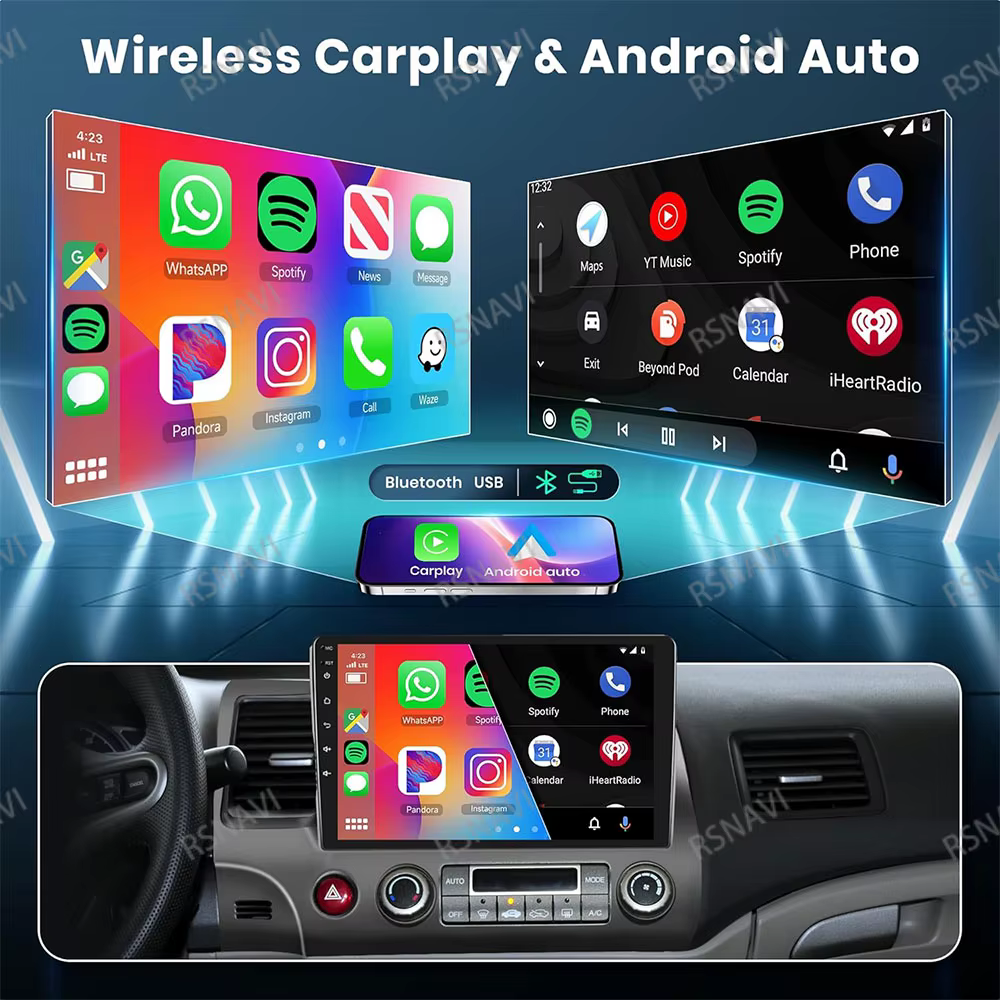 Android 15 Navigation GPS pour Renault Clio 3 CLIO 3 2005-2014 4G WIFI autoradio multimédia Carplay stéréo lecteur DVD caméra Auto
