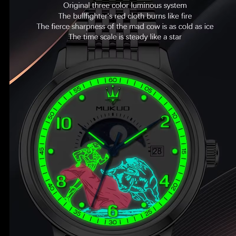 MUKUO Nouvelle montre à quartz pour homme