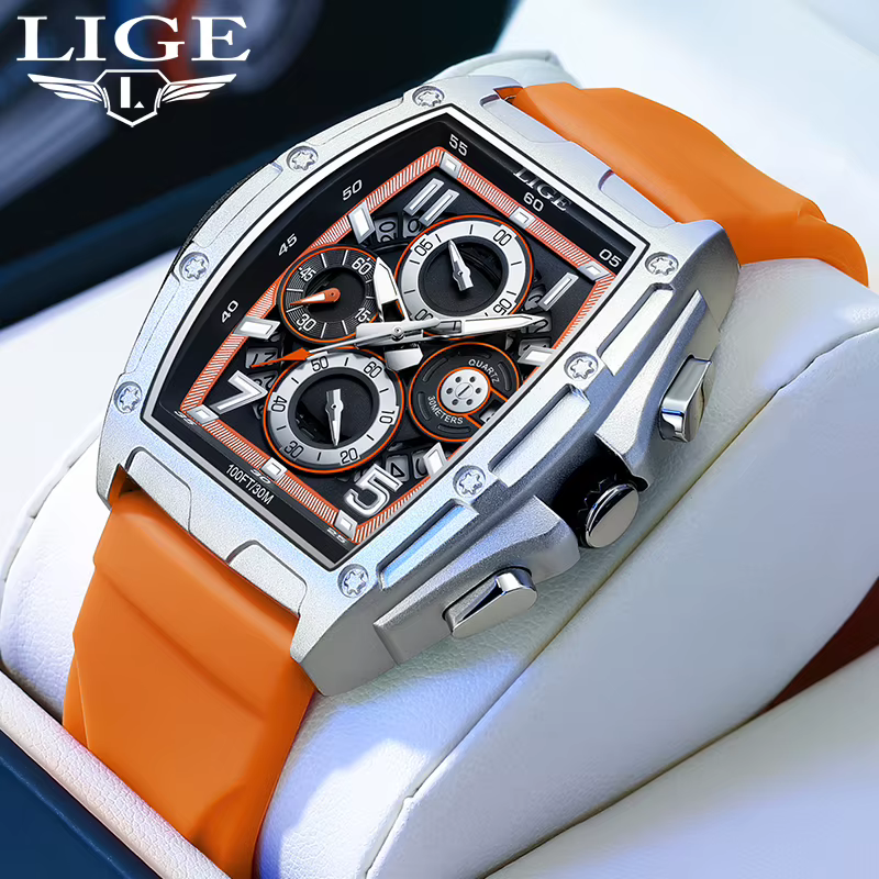Montre de luxe pour homme LIGE Sports