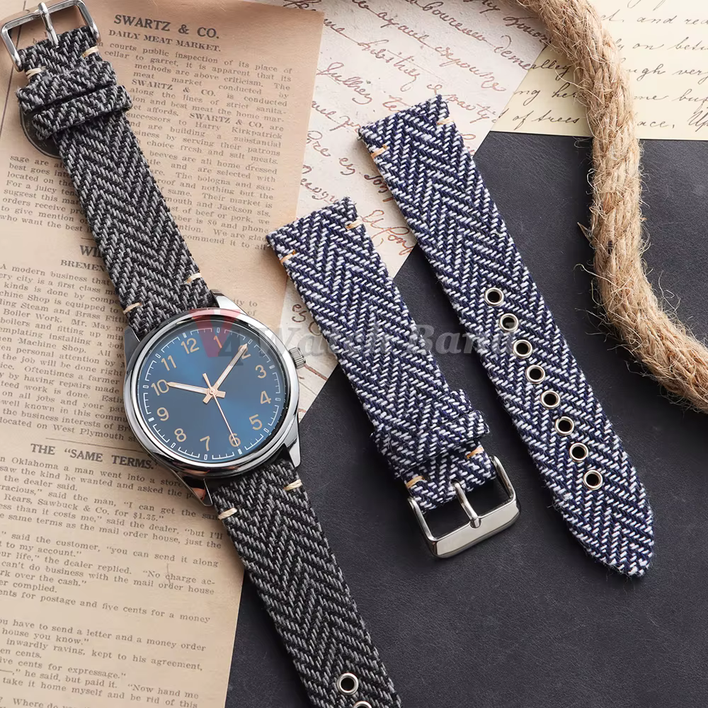 Bracelet tissé à dégagement rapide pour montre connectée Omega Seiko