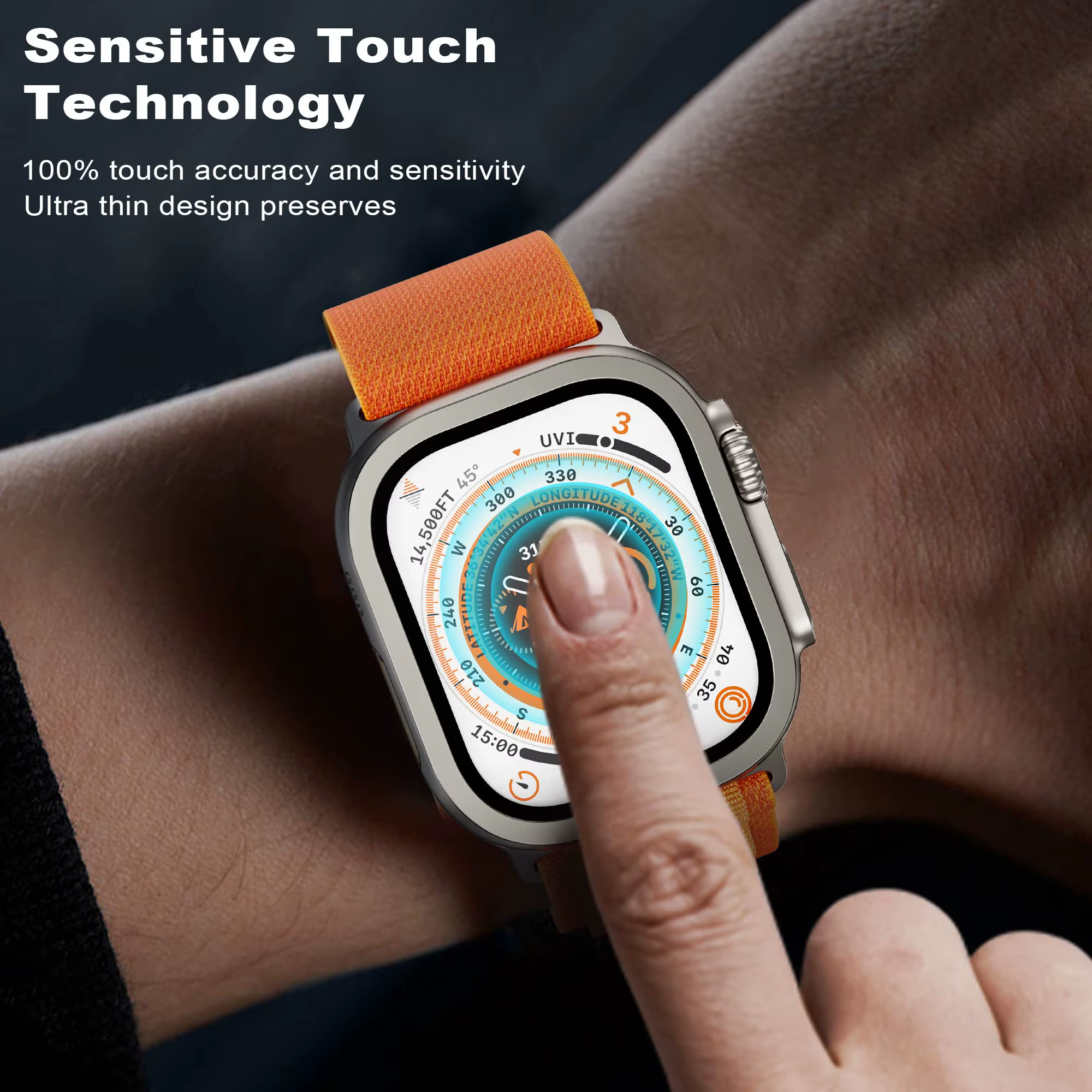 Verre trempé pour Apple Watch Ultra 3 2 49mm ultra2 ultra3 protecteur d'écran anti-rayures HD Film complet pare-chocs