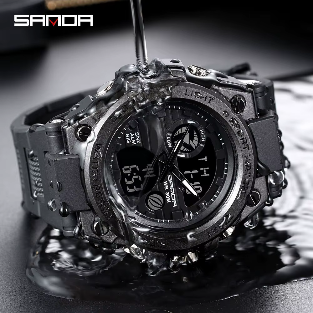 Montre-bracelet de sport étanche pour homme