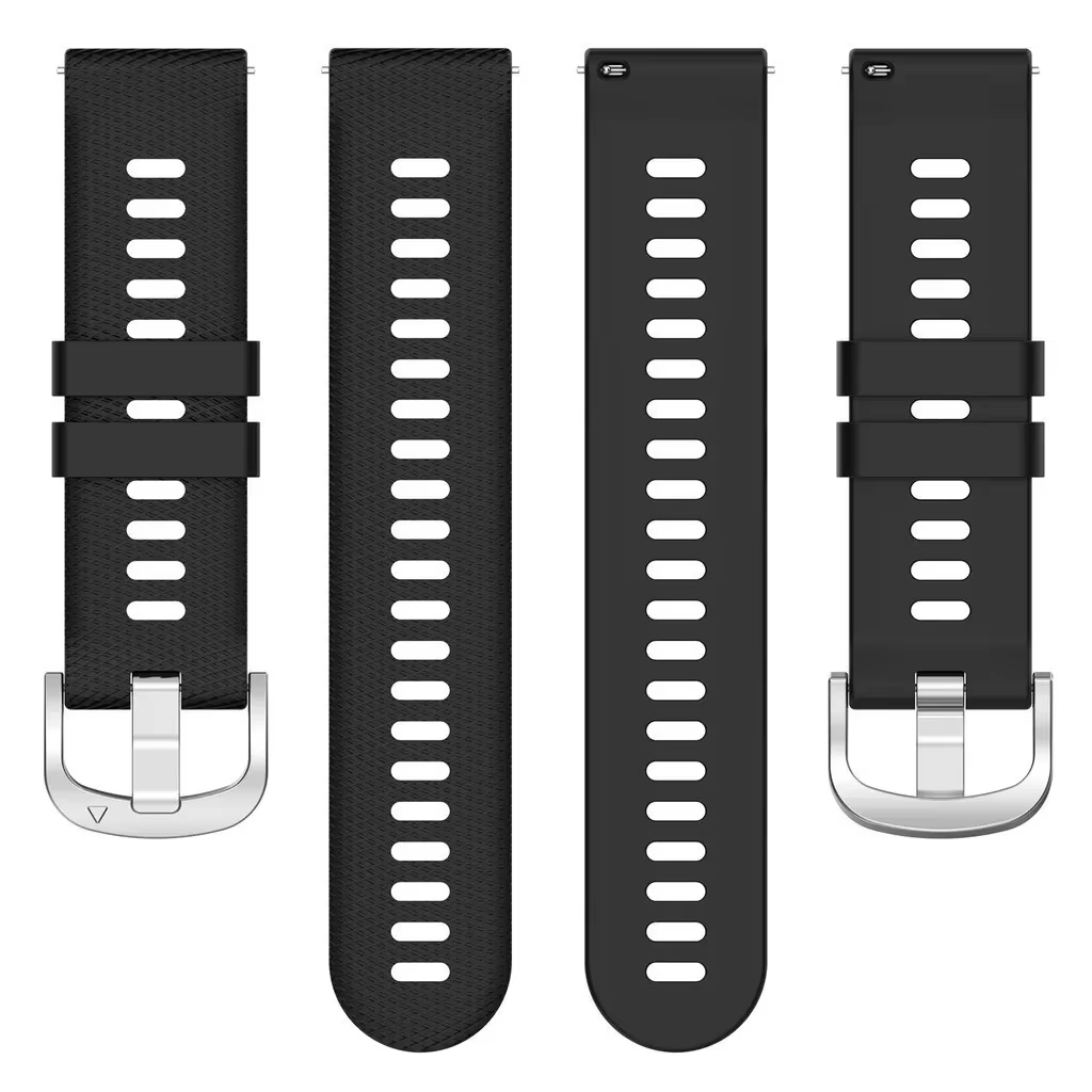 Bracelet de remplacement sport en silicone pour Garmin Forerunner 55 158 245 645 165 570 42mm 47mm 970 255 265 255s 265s 18 20 22mm