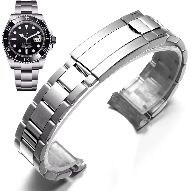 Bracelet solide présidentiel 20MM pour boîtier de montre Rolex Sub Log NH36 NH35