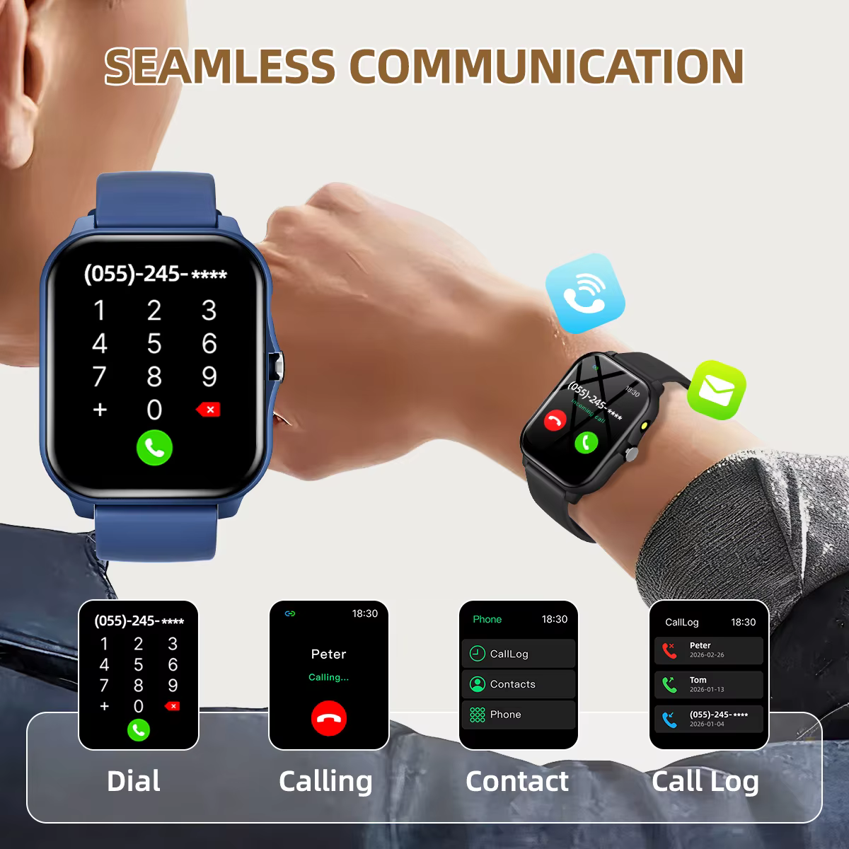 Nouvelle montre connectée avec rappel de messages