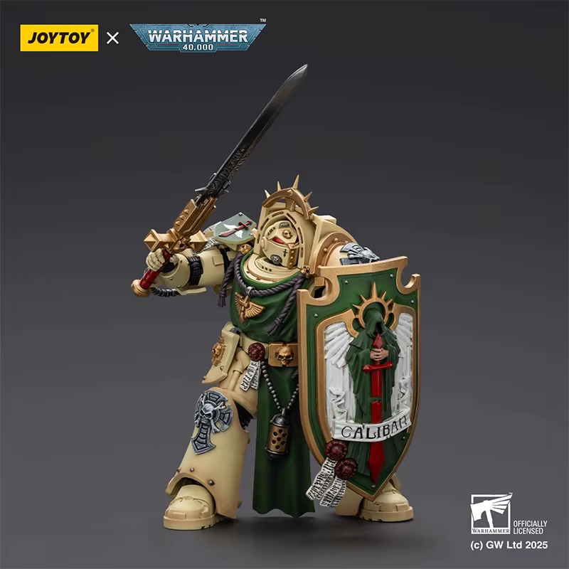 【Accessoires】JOYTOY Warhammer 1/18 Dark Angels Deathwing Knight Squad Knight 1 avec épée puissante, bouclier de tempête et lanceur de téléportation