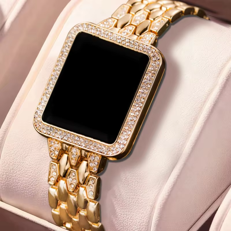 Montres numériques de luxe en diamant pour femmes