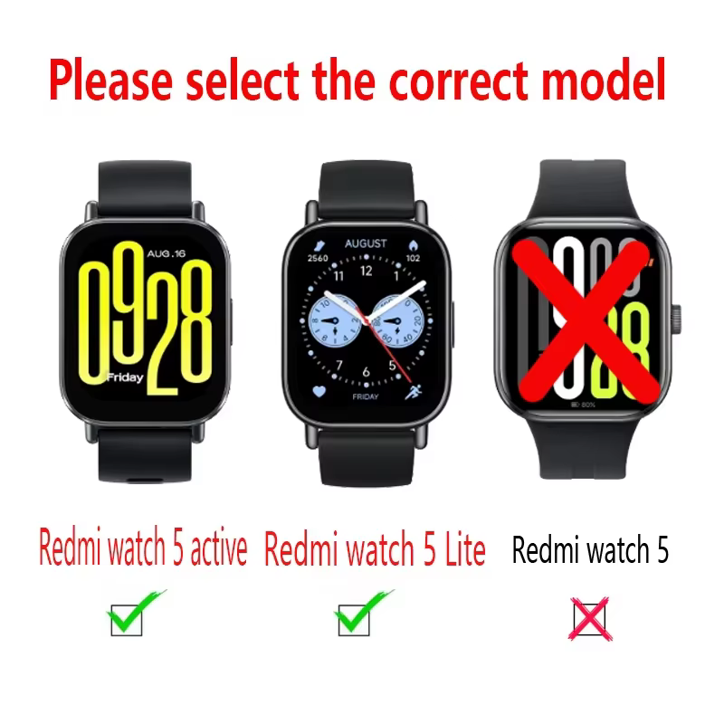 Bracelet en Silicone + étui pour Xiaomi Redmi Watch 5