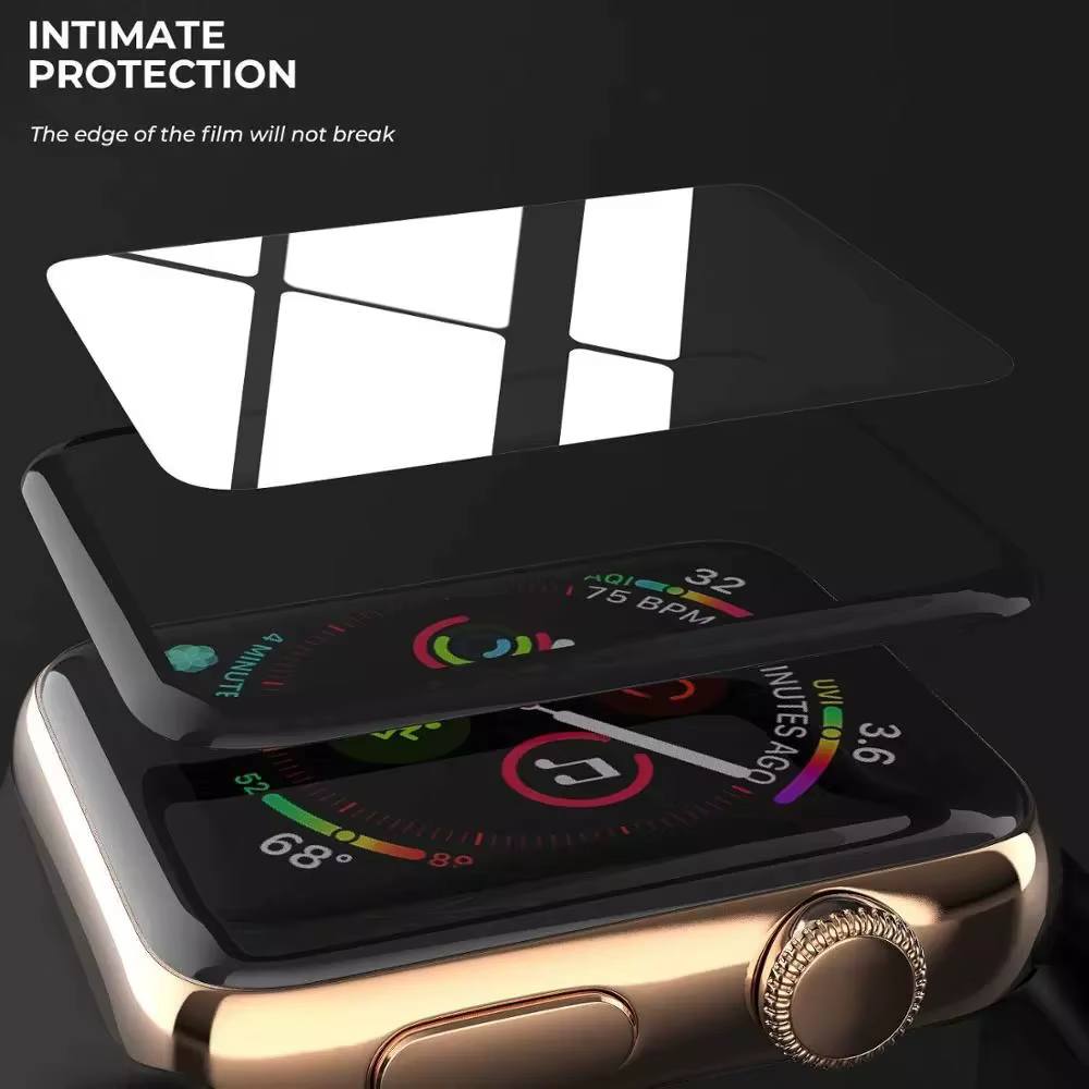 Protecteur d'écran pour Apple Watch 7 6 SE 5 9 8 4 3 2 40MM 41MM 42MM 44MM 45MM 38MM